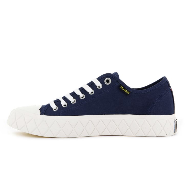 Baskets Palladium Palla Ace Tela Low Tops Homme Bleu Marine | FR KXA180L